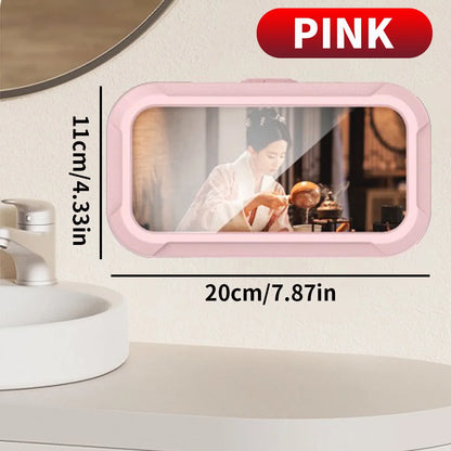 Transform Your Shower Experience with the 1PC Waterproof Phone Storage Box – Perfect for Watching TV Shows While You Shower!