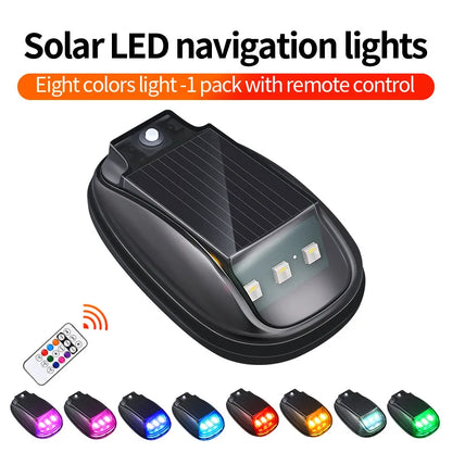 Revolutionary Roof Light LED Solar Remote Control - Wiring Free Flashing Navigation & Warning Light for Cars and Motorcycles