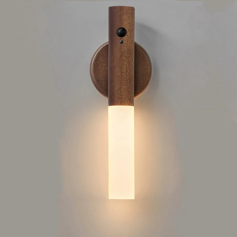Illuminate Your Space with the Smart Motion Sensor LED Rechargeable Magnetic Wall Lamp - Perfect for Hallways, Bedrooms, Stairs, and Bathrooms!