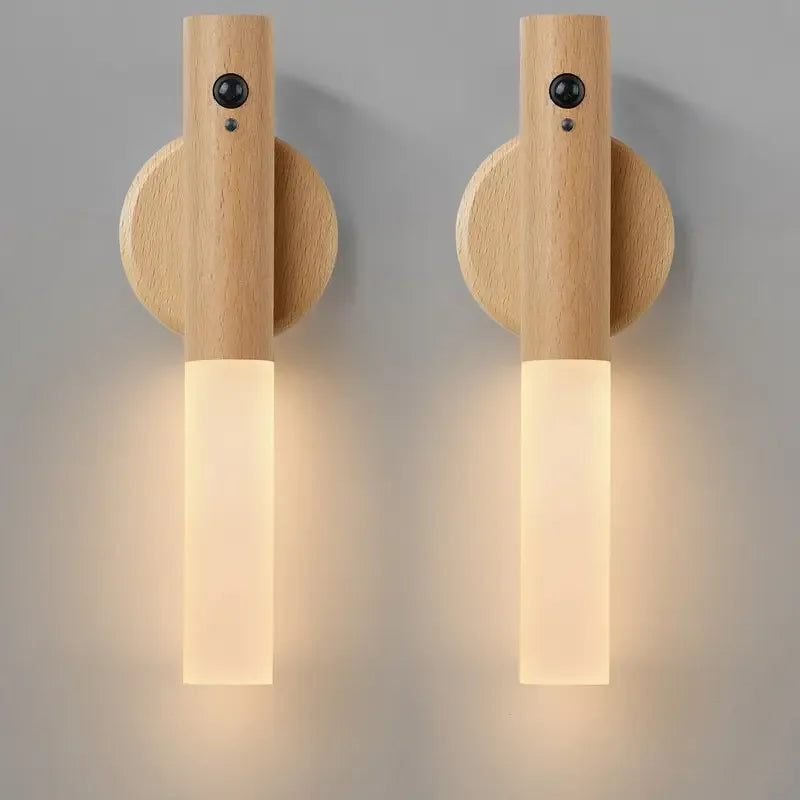 Illuminate Your Space with the Smart Motion Sensor LED Rechargeable Magnetic Wall Lamp - Perfect for Hallways, Bedrooms, Stairs, and Bathrooms!