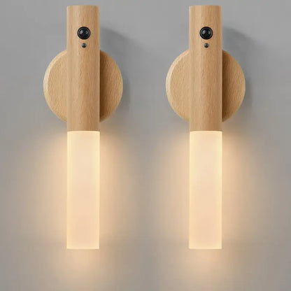 Illuminate Your Space with the Smart Motion Sensor LED Rechargeable Magnetic Wall Lamp - Perfect for Hallways, Bedrooms, Stairs, and Bathrooms!