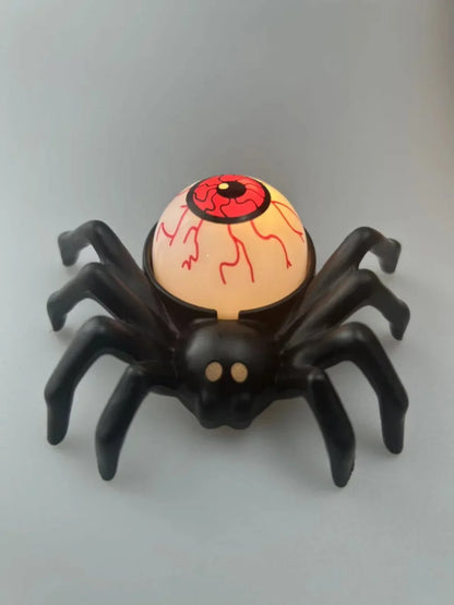 Transform Your Halloween with 3/12/24Pcs Spooky LED Spider Night Lights - Perfect for Parties and Decor!