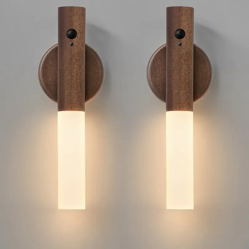 Illuminate Your Space with the Smart Motion Sensor LED Rechargeable Magnetic Wall Lamp - Perfect for Hallways, Bedrooms, Stairs, and Bathrooms!