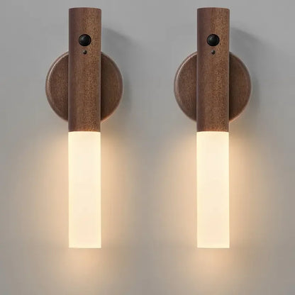 Illuminate Your Space with the Smart Motion Sensor LED Rechargeable Magnetic Wall Lamp - Perfect for Hallways, Bedrooms, Stairs, and Bathrooms!