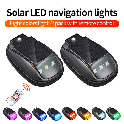 Revolutionary Roof Light LED Solar Remote Control - Wiring Free Flashing Navigation & Warning Light for Cars and Motorcycles