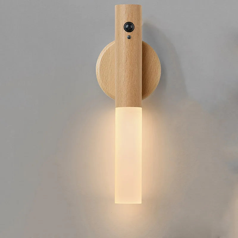 Illuminate Your Space with the Smart Motion Sensor LED Rechargeable Magnetic Wall Lamp - Perfect for Hallways, Bedrooms, Stairs, and Bathrooms!