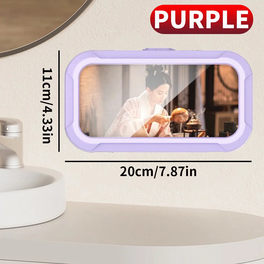 Transform Your Shower Experience with the 1PC Waterproof Phone Storage Box – Perfect for Watching TV Shows While You Shower!